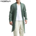 Fashion Mens Jackets Long Outwear Irregular Hem Punk Hiphop Male Cloak Coats Trench Windbreaker Hombre Summer Autumn Cardigan