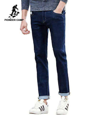 Pioneer Camp new straight jeans men brand clothing male denim pants men fashion causal top quality male denim trousers 677188