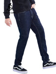 Pioneer camp new winter jeans men brand clothing solid fleece jeans pants for men quality warm thick trousers male ANZ803161