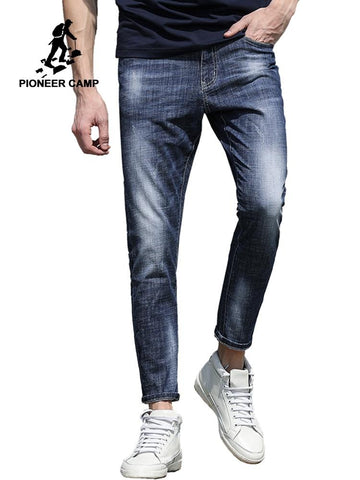 Pioneer Camp New arrival jeans pants men brand clothing slim fit fashion denim trousers male top quality pencil pants ANZ707017