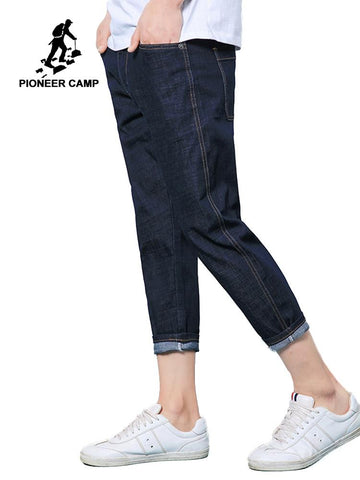 Pioneer camp new ankle length jeans for men brand clothing casual solid pants quality jeans pants men silm jeans male ANZ803109